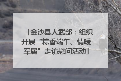 金沙县人武部：组织开展“粽香端午、情暖军属”走访慰问活动