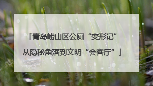 青岛崂山区公厕“变形记” 从隐秘角落到文明“会客厅”