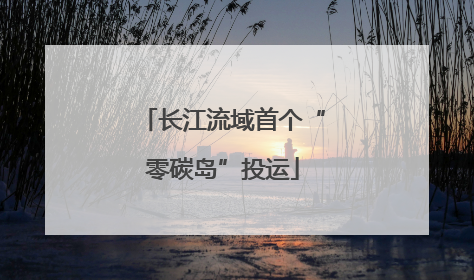 长江流域首个“零碳岛”投运