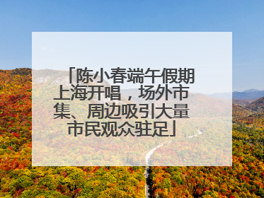 陈小春端午假期上海开唱，场外市集、周边吸引大量市民观众驻足