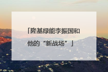 隆基绿能李振国和他的“新战场”