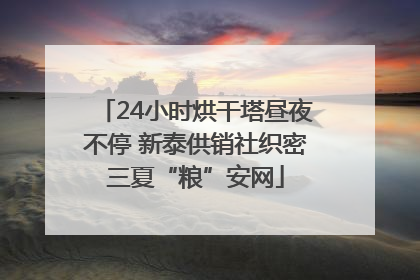 24小时烘干塔昼夜不停 新泰供销社织密三夏“粮”安网