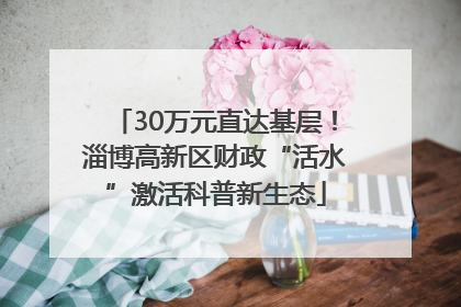 30万元直达基层！淄博高新区财政“活水”激活科普新生态