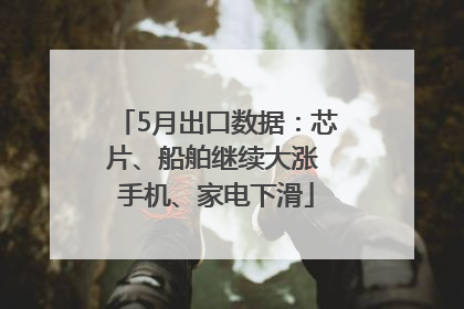 5月出口数据：芯片、船舶继续大涨 手机、家电下滑