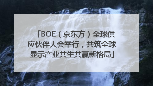 BOE（京东方）全球供应伙伴大会举行，共筑全球显示产业共生共赢新格局